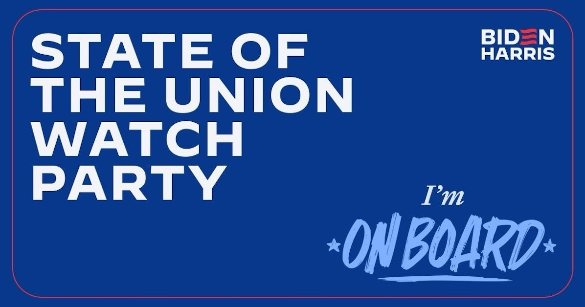 Blue Drinks State of the Union Watch Party Mobilize